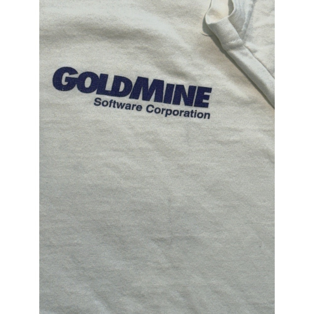 Vintage Tech T shirt Mens XL White Computer Software 90s tech bro - Picture 7 of 12